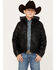 Image #1 - Cody James Boys' Hooded Faux Leather Moto Jacket, , hi-res