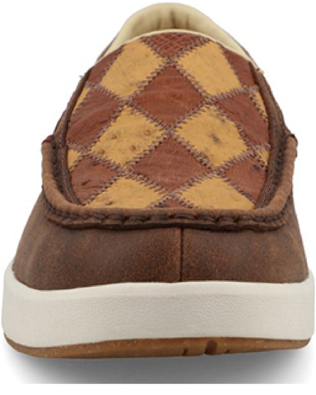 Image #4 - Twisted X Men's Exotic Ostrich Slip-On Ultralite X™ Casual Shoes - Moc Toe, Brown, hi-res