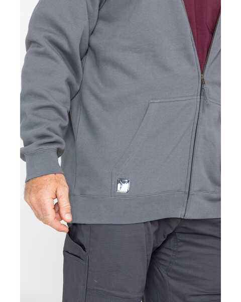 Image #3 - Hawx Men's Zip-Front Hooded Work Jacket , Charcoal, hi-res