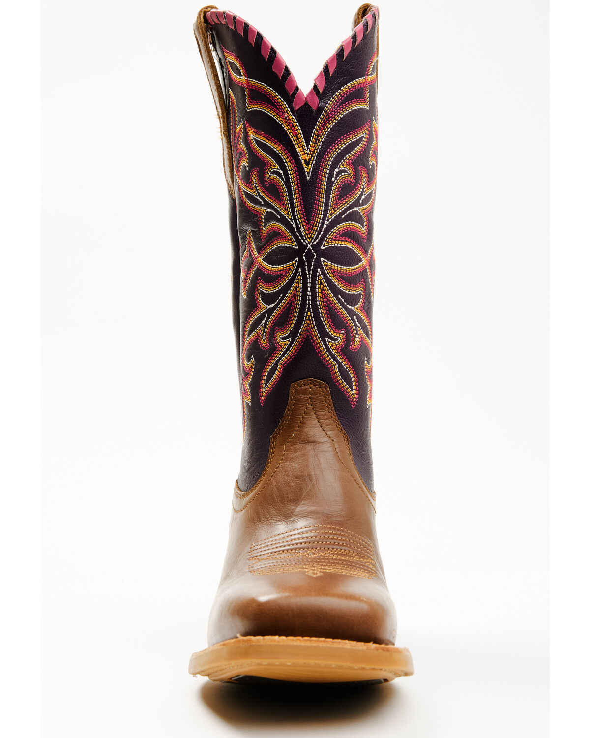 Image #4 - Ariat Women's Showdown Western Boots - Broad Square Toe, Tan, hi-res
