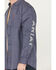 Image #3 - Ariat Men's FR Rodeo Logo Long Sleeve Button-Down Work Shirt, Navy, hi-res