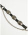 Image #4 - Shyanne Women's Scalloped Concho Boot Bracelet with Chain, Black, hi-res