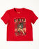 Image #1 - Cinch Infant Boys' Cowboy Logo Short Sleeve Graphic T-Shirt, Red, hi-res