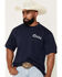 Image #3 - Coors Men's Embroidered Logo Short Sleeve Graphic T-Shirt, Navy, hi-res