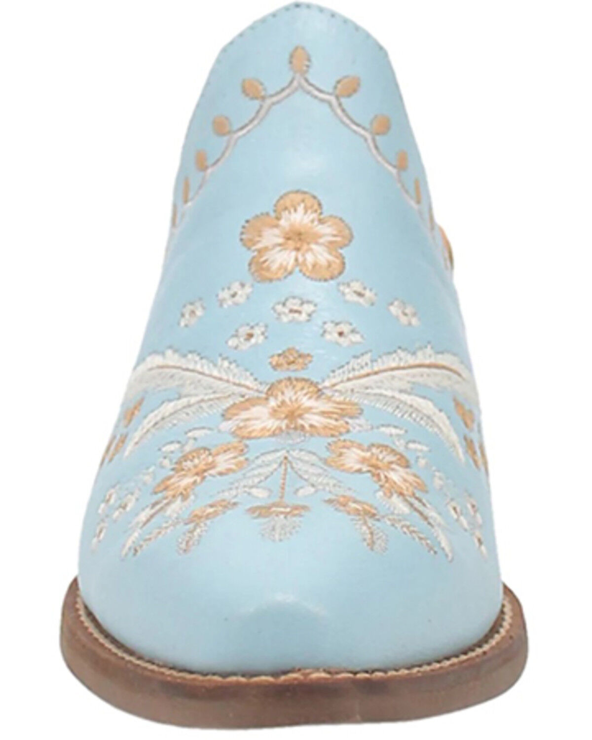 Image #4 - Laredo Women's Wildflower Mules - Snip Toe, Blue, hi-res
