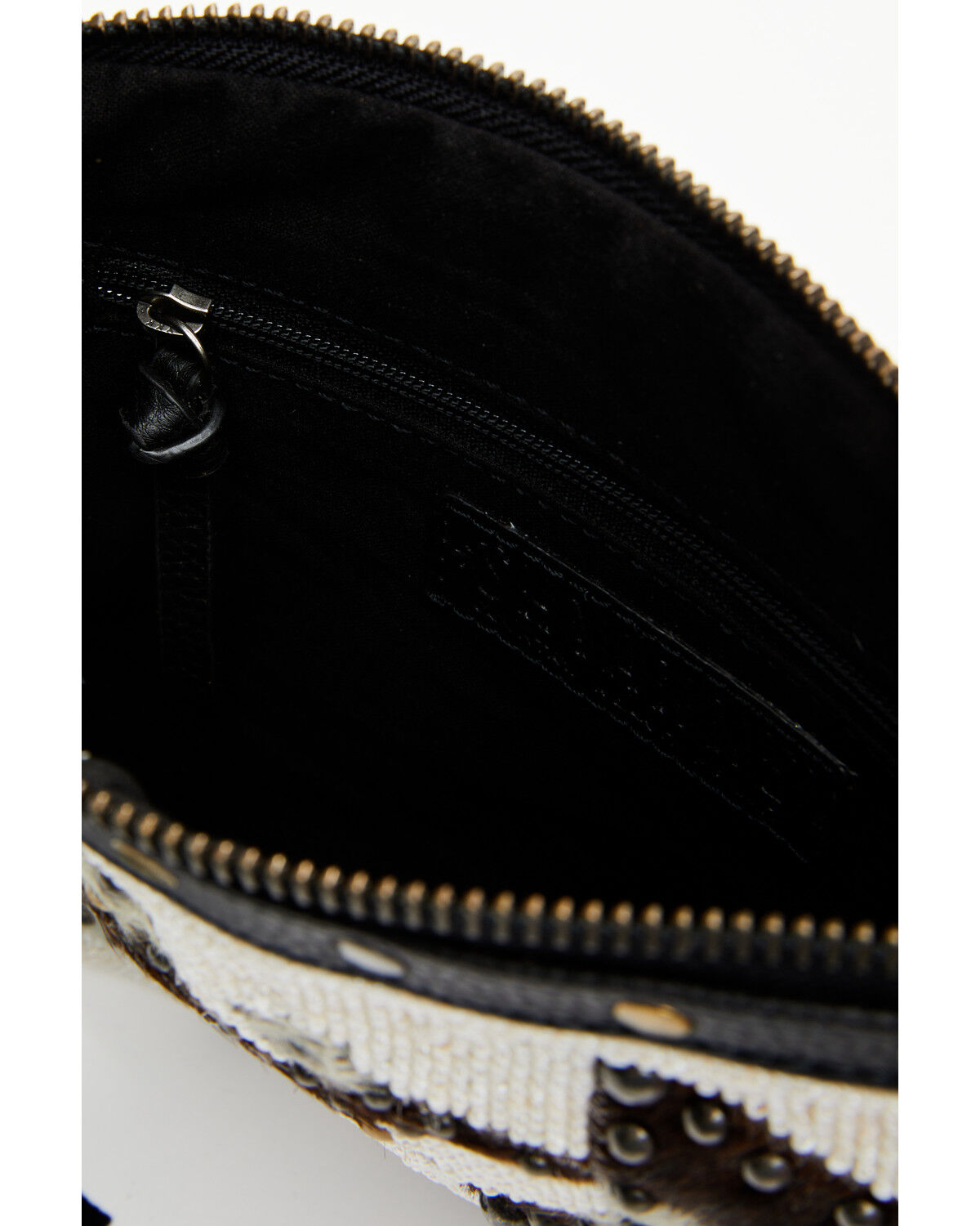 Image #4 - Shyanne Women's Tegan Seed Beaded Cowhide Wristlet Clutch, Black, hi-res