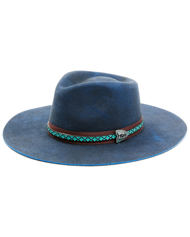 Bullhide Women's Navy Nashville Fun Premium Wool Felt Western Hat , Navy, hi-res