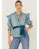 Image #1 - Free People Women's Louise Denim Top, Blue, hi-res