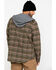 Image #2 -  Hawx Men's Olive Mission Plaid Hooded Long Sleeve Work Shirt Jacket, Olive, hi-res