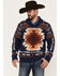 Image #1 - Cinch Men's Southwestern Pullover Knit Sweater, , hi-res