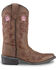 Image #2 - Shyanne Girls' Floral Embroidered Western Boots - Snip Toe, , hi-res