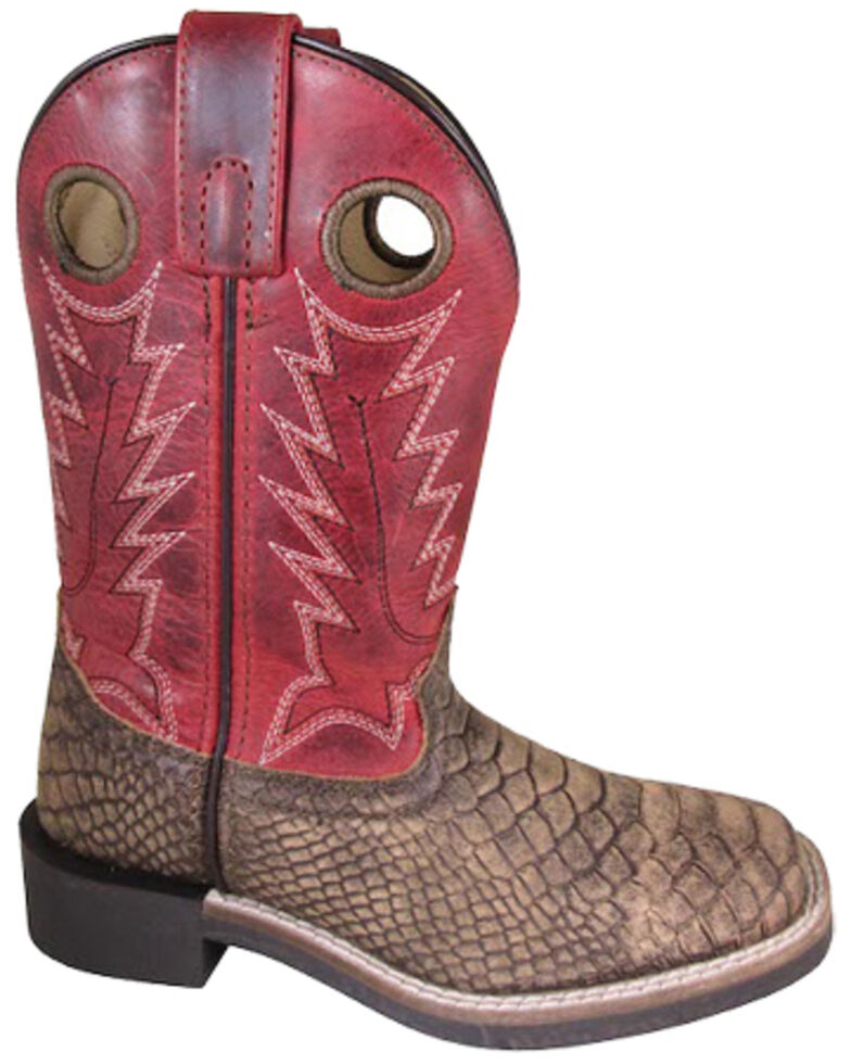 Smoky Mountain Boys' Viper Western Boots - Square Toe, Brown, hi-res
