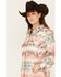 Image #2 - Wrangler Retro Women's Jacquard Southwestern Print Shacket, Multi, hi-res