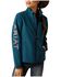 Image #2 - Ariat Women's New Team Patriot Softshell Jacket, Blue, hi-res