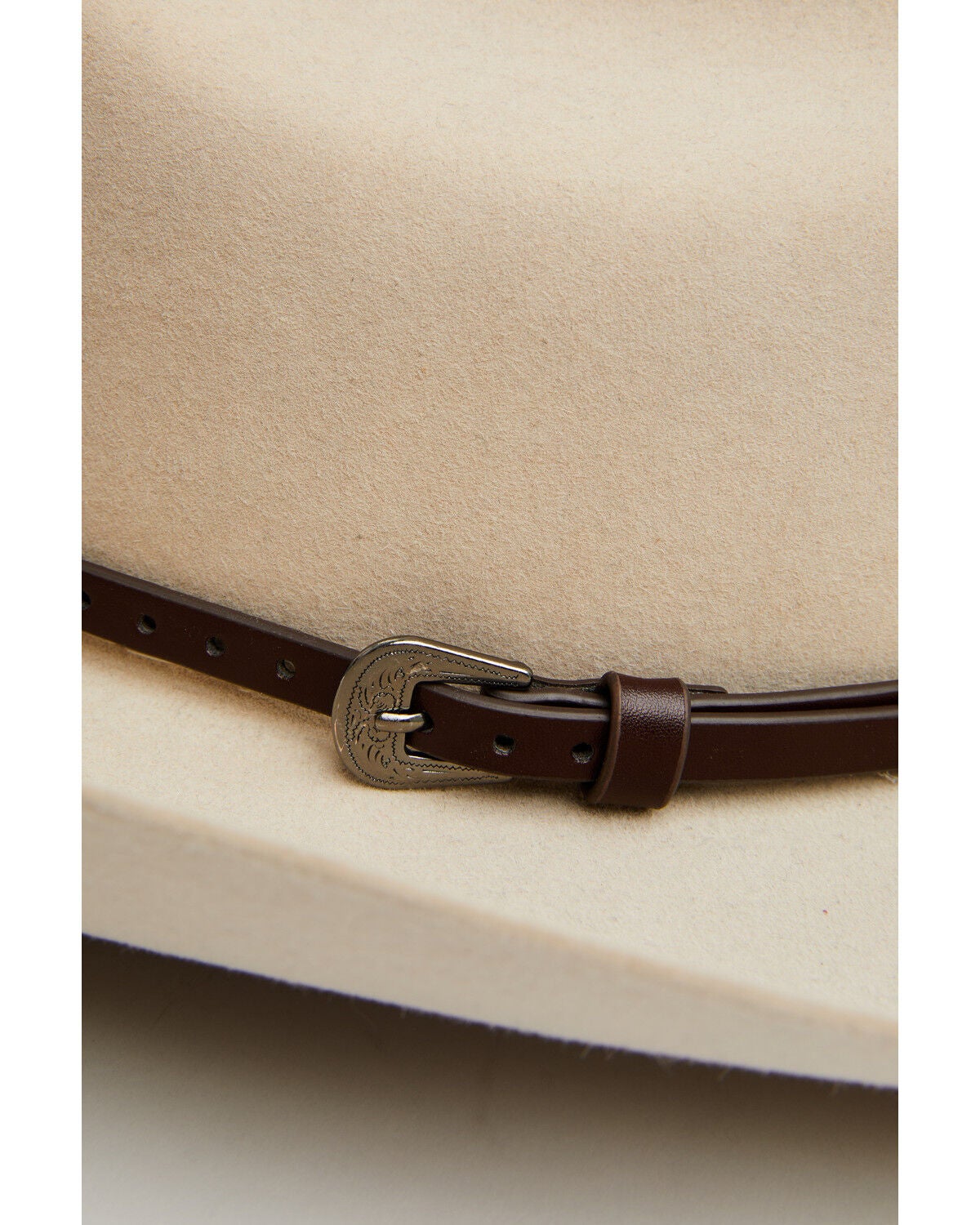 Image #3 - Boot Barn Square Concho Hat Band, Brown, hi-res