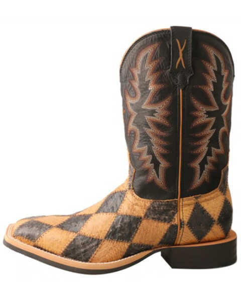 Image #3 - Twisted X Men's Ruff Stock Western Boots - Broad Square Toe, Black, hi-res
