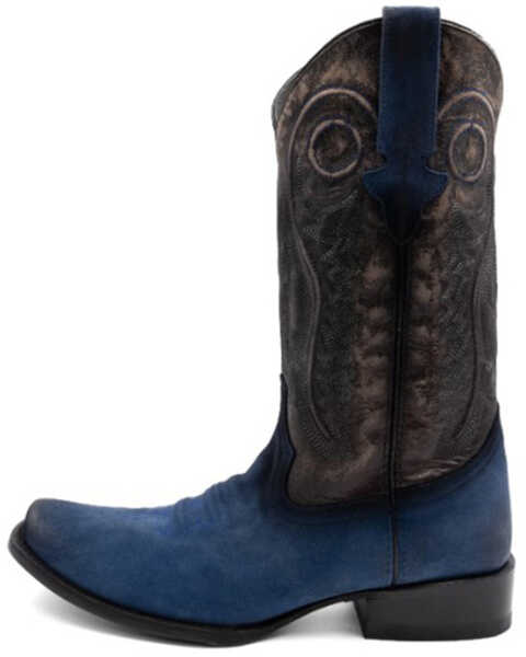 Image #3 - Ferrini Men's Roughrider Western Boots - Square Toe , Black, hi-res
