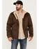 Image #1 - Brothers and Sons Men's Concealed Carry Sherpa Lined Jacket, Brown, hi-res