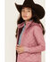 Image #2 - Shyanne Girls' Diamond Hooded Puffer Jacket, Pink, hi-res