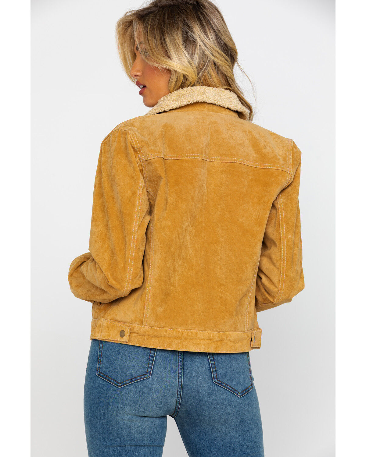 Image #2 - Scully Women's Faux Shearling Leather Jacket, Rust Copper, hi-res