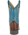 Image #5 - Smoky Mountain Boys' Frontier Western Boots - Broad Square Toe, Brown/blue, hi-res