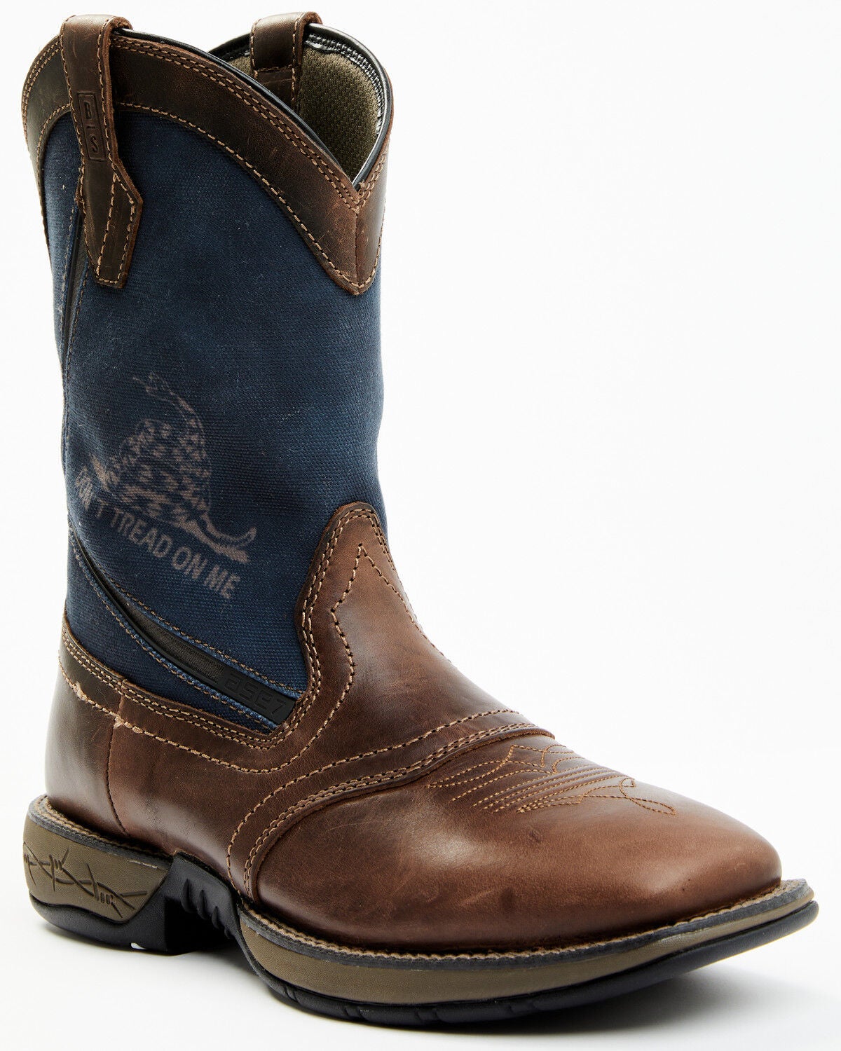 Brothers and Sons Men's Xero Gravity Lite Western Performance Boots - Broad Square Toe, Dark Brown, hi-res