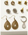 Image #2 - Shyanne Women's Champagne Chateau 6-Piece Teardrop & Stud Earrings Set, Multi, hi-res