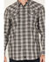 Image #3 - Moonshine Spirit Men's Decibel Plaid Print Long Sleeve Button-Down Western Shirt, Grey, hi-res