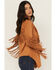 Image #2 - Shyanne Women's Cascade Front Fringe Faux Suede Fringe Jacket, Pecan, hi-res