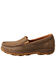Twisted X Women's Slip-On Driving Shoes - Moc Toe, Brown, hi-res