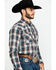 Roper Men's West Made Desert Dobby Plaid Long Sleeve Western Shirt , Multi, hi-res