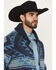 Image #2 - Cody James Men's Carson Southwestern Print Full Zip Wool Sweater, Navy, hi-res