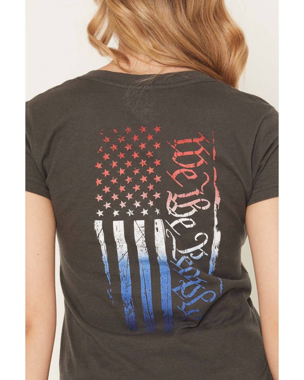 Image #4 - Howitzer Women's We The Free Short Sleeve Graphic Tee, Grey, hi-res