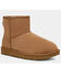 Image #1 - UGG Women's Classic Mini II Lined Short Suede Boots - Round Toe, Chestnut, hi-res