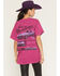 Image #4 - Merch Traffic Women's Ford Mustang Short Sleeve Graphic Tee, Pink, hi-res