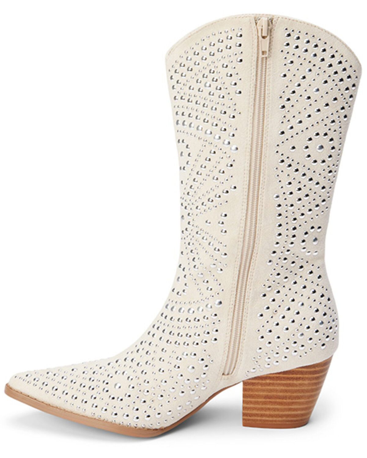 Image #3 - Matisse Women's Twain Studded Western Boots - Round Toe, Natural, hi-res