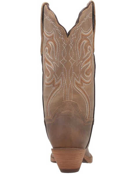 Image #5 - Dan Post Women's Karmel Western Boots - Snip Toe, Lt Brown, hi-res
