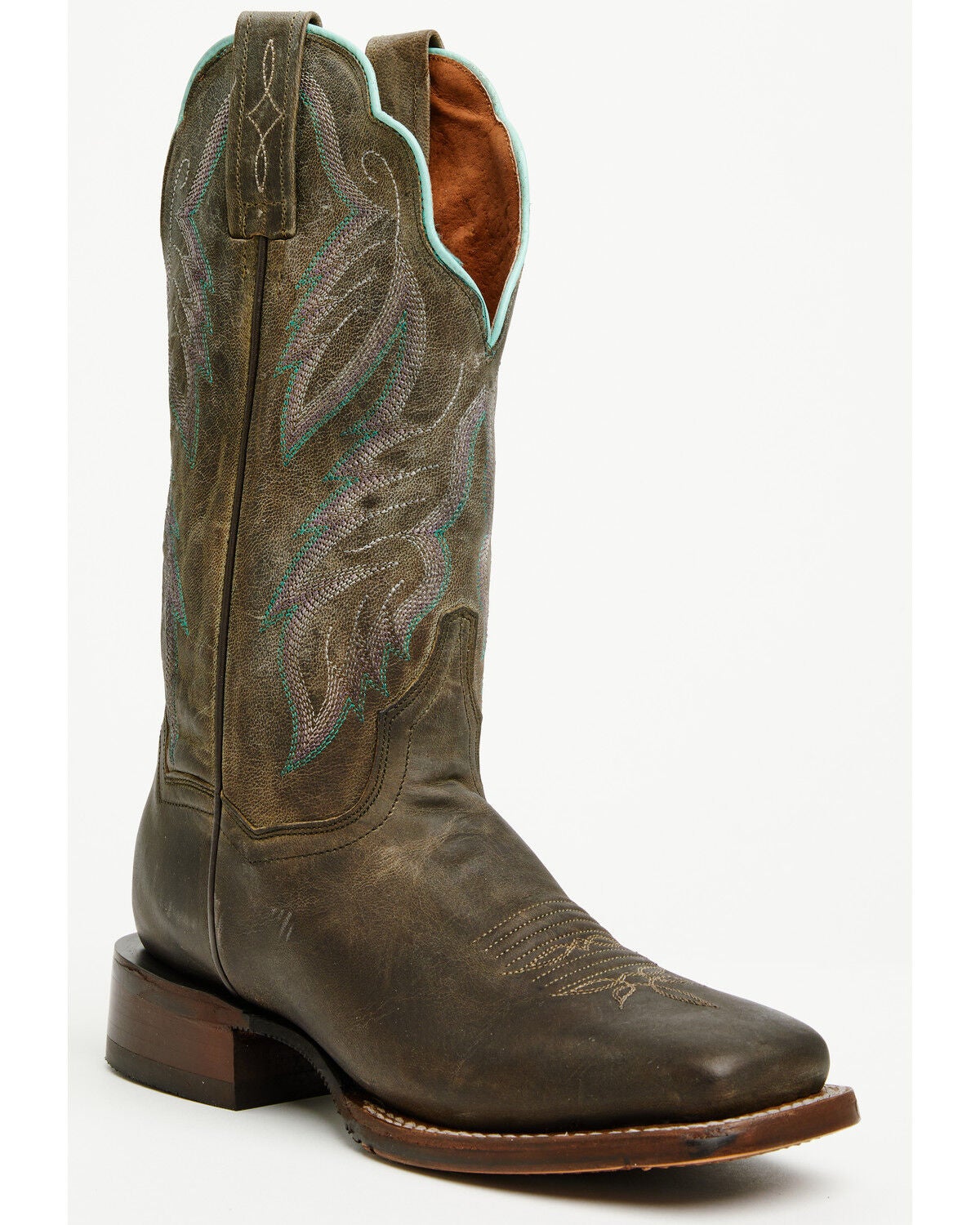 Dan Post Women's Kendall Western Performance Boots - Broad Square Toe, Black, hi-res