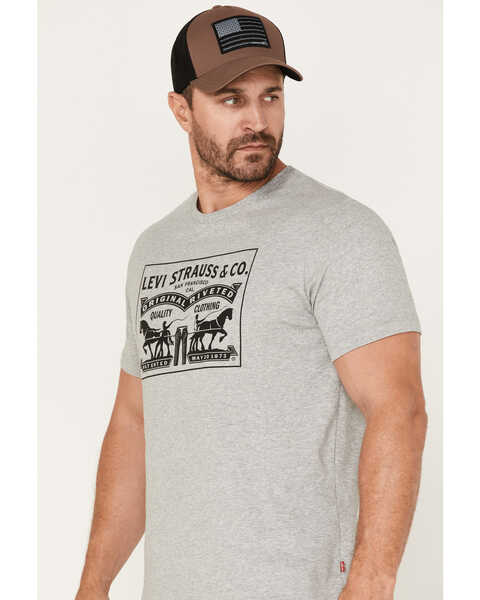 Image #2 - Levi's Men's 2-Horse Logo Graphic T-Shirt, , hi-res