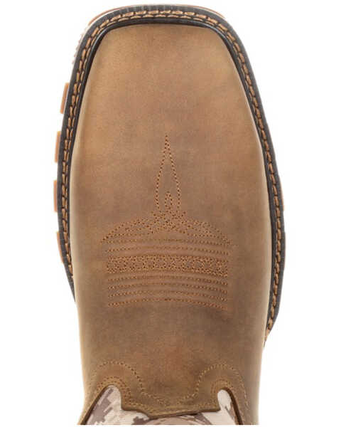 Durango Men's Camo Maverick XP Waterproof Western Work Boots - Steel Toe, Brown, hi-res