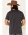Rock & Roll Denim Men's Charcoal Square Graphic Short Sleeve T-Shirt , Charcoal, hi-res