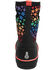 Image #5 - Bogs Girls' Classic II Rainbow Stars Waterproof Boots - Round Toe, Black, hi-res