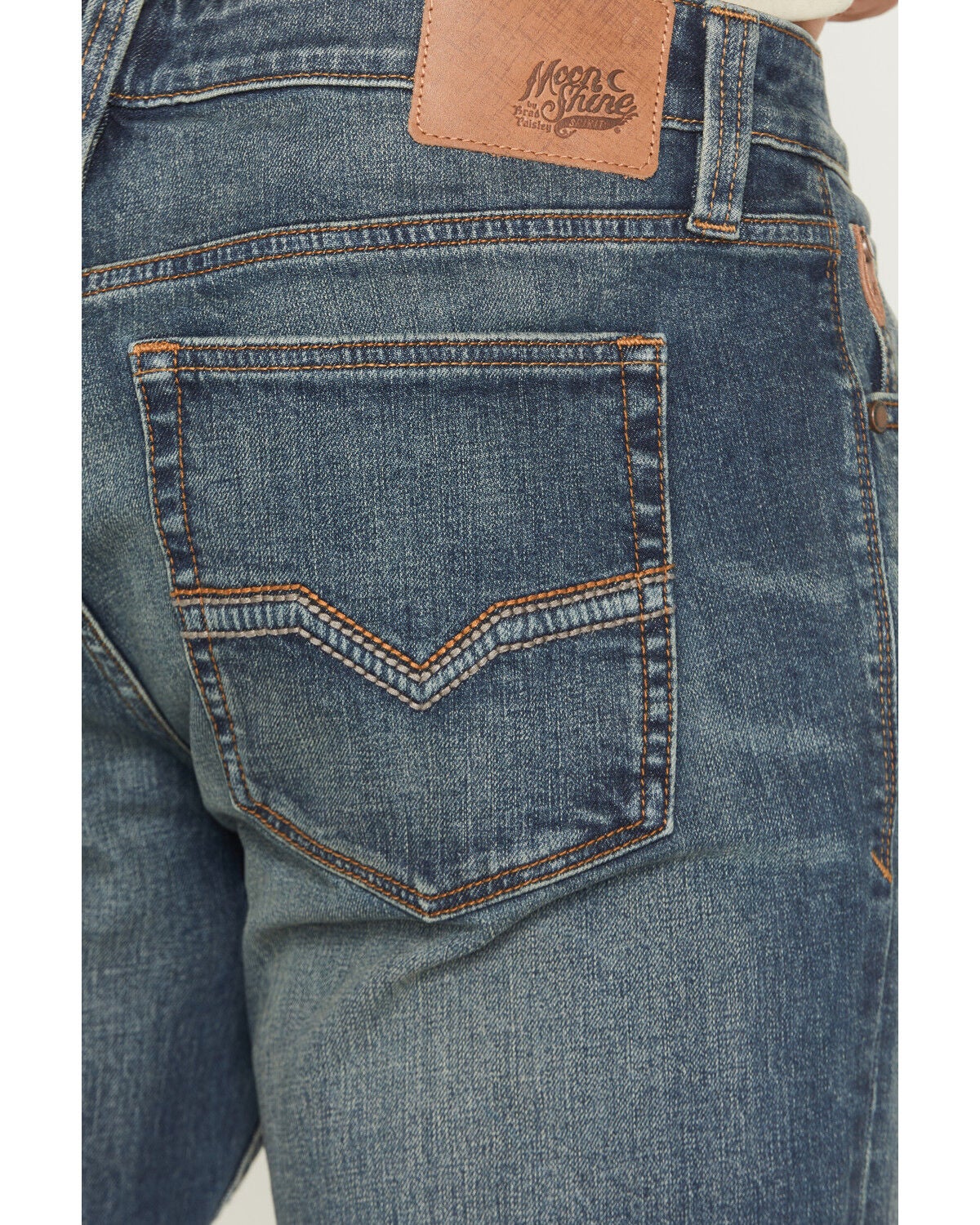 Image #4 - Moonshine Spirit&reg; Men's Topper Wash Hutch Slim Bootcut Stretch Denim Jeans, Medium Wash, hi-res
