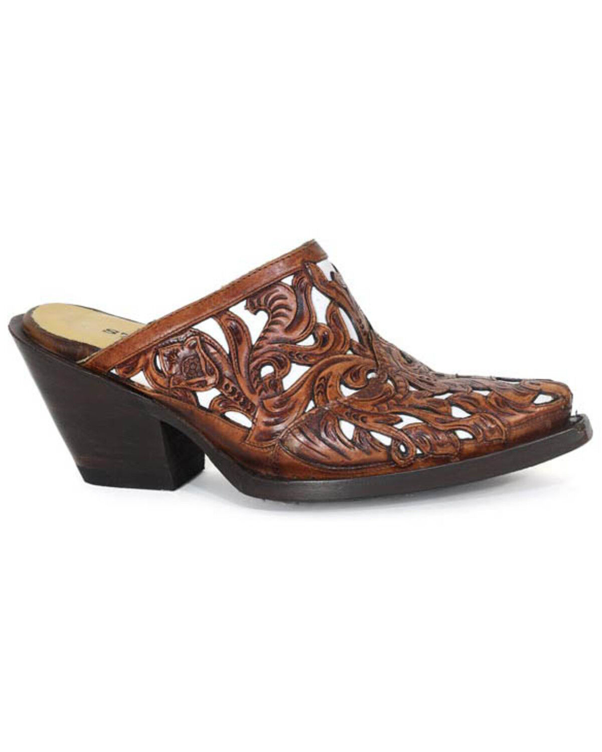 Image #1 - Stetson Women's Mia Mules - Snip Toe, Brown, hi-res