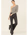Image #1 - Rock & Roll Denim Women's Striped High Rise Stretch Flare Jeans, , hi-res