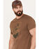 Image #2 - Brothers and Sons Men's Elk Label Short Sleeve Graphic T-Shirt, Lt Brown, hi-res