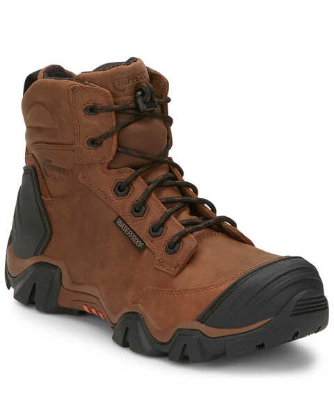 Chippewa Men's Atlas 6" Work Boots - Composite Toe, Brown, hi-res