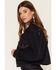 Image #1 - Shyanne Women's Wilder Cropped Denim Jacket, Dark Wash, hi-res
