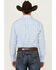 Image #4 - George Strait By Wrangler Men's Paisley Print Long Sleeve Button-Down Stretch Western Shirt , Blue, hi-res