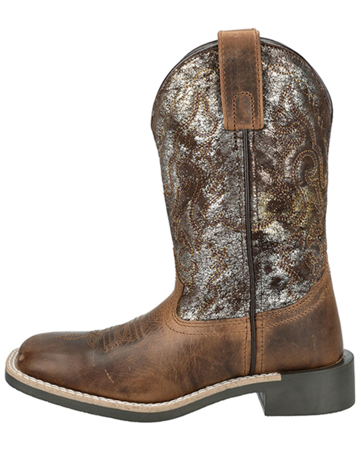 Image #3 - Smoky Mountain Girls' Sadie Western Boots - Broad Square Toe, Brown, hi-res